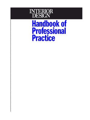 Interior Design Handbook of Professional Practice - ebook